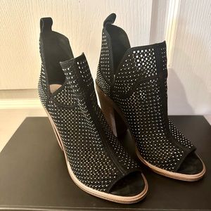 Vince Camuto Studded Black Booties